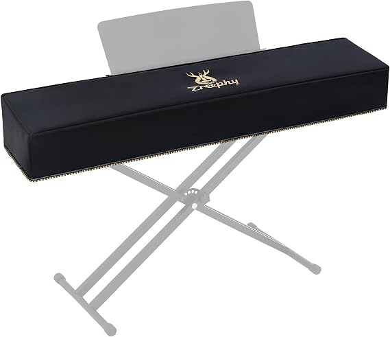 Piano Keyboard Dust Cover with Music Stand Opening of Zipper Design, Dust Proof Cover Compatible for Yamaha P225 P223 P145 P143 88 Keys Digital Piano Keyboards Electronic Keyboards