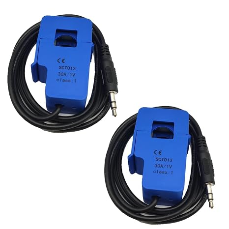 2Pcs 30A/1V SCT013000 Non-invasive Split Transformer Sensor SCT-013-000 Core Current