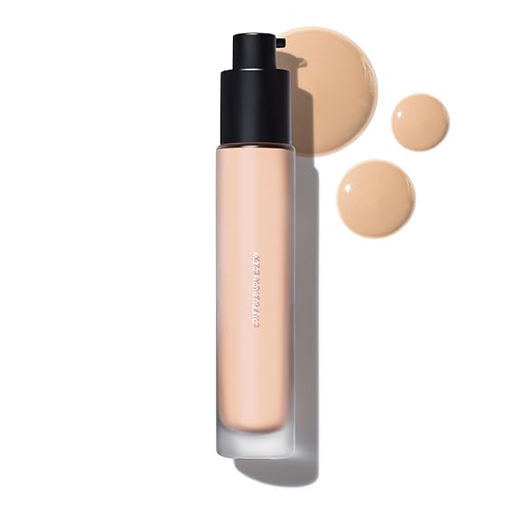MAKE Beauty Diffusion Dew Radiant Skin Tint - Sheer Coverage - 01.5 Light | Light Complexions, Neutral Undertones, Lightweight, Buildable Coverage, Blurs & Smooths, Niacinamide & Adenosine