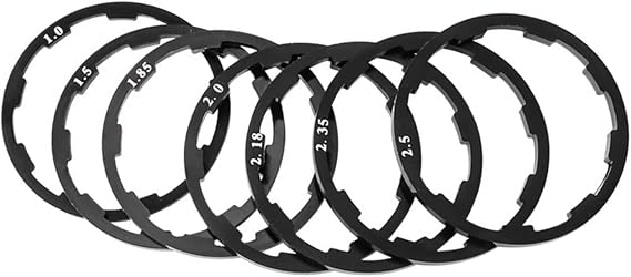 Spacer Washer for Flywheel Cassette MTB Road Bike Bicycle Hub 7/8/9/10/11S, Various Size Options of 1/1.5/2/1.85//2.18/2.35mm