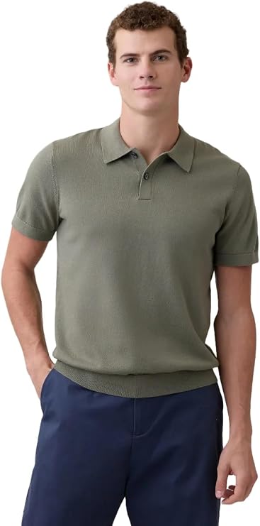 GAP Men's Short Sleeve Sweater Polo