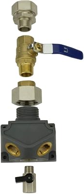 Maxline M8203V Dual Outlet Kit 1 Inlet Two 12 Ports Line Drop With Ball Valve