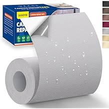 Self-Adhesive Canvas Repair Tape, 4" x 79" Waterproof Canvas Repair Patch, Fabric Patch Repairs Kit for Furniture, Tents, Sunbrellas, Boat Covers Awnings, Couches, Clothes, Bags Light Grey