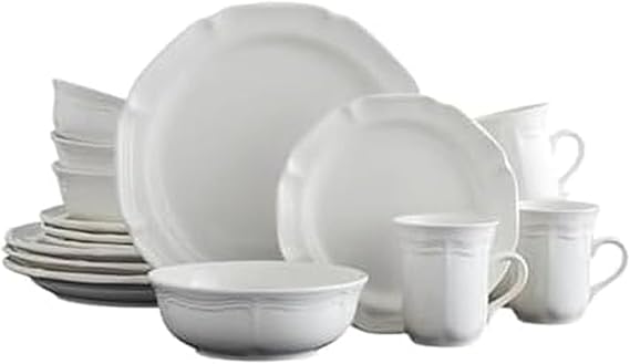Mikasa French Countryside 16-Piece Dinnerware Set, Service for 4