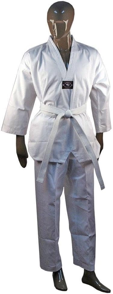 Pine Tree Sang Moo Sa 7.5 Oz White Student Taekwondo Uniform