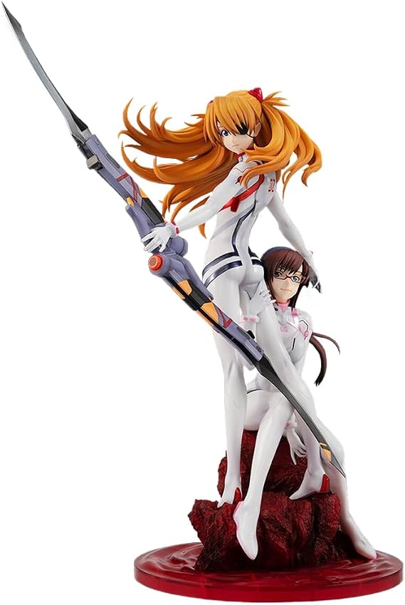 Ayanami Rei and Asuka Langley Soryu Figure 2 Pieces Anime Girl Character Statue Model Figure Desktop Display Decoration Action Figure Gift for Fans