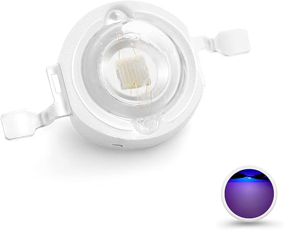 CHANZON 10 pcs High Power Led Chip 3W Purple Ultraviolet UV 365nm
