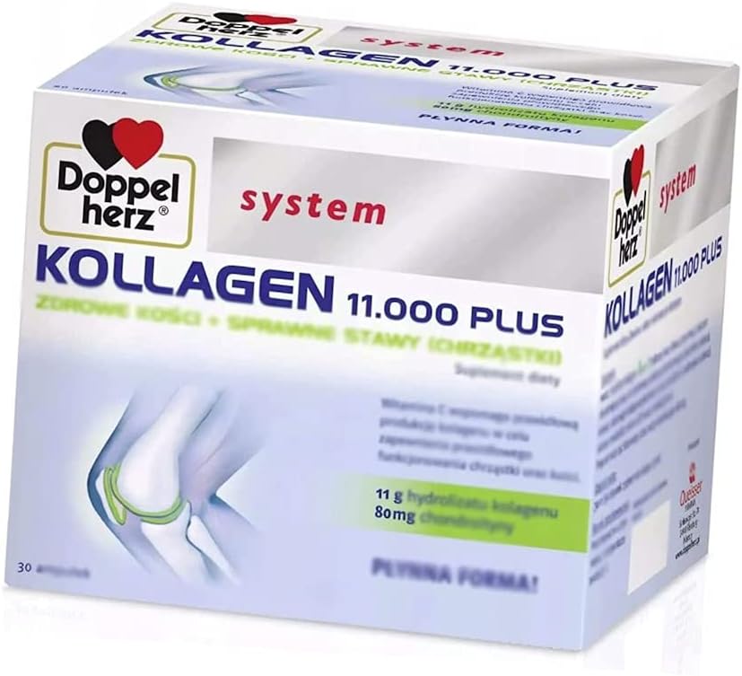 DOPPELHERZ System Collagen Kollagen 11.000 Plus, Joint Health and Mobility. Polish Distribution, Made in Poland