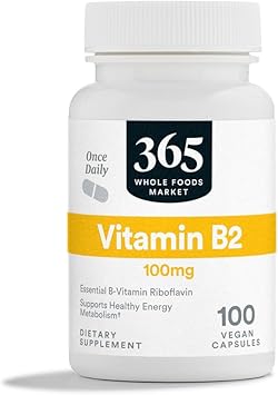 365 by Whole Foods Market Vitamin B2 100mg, 100 CT