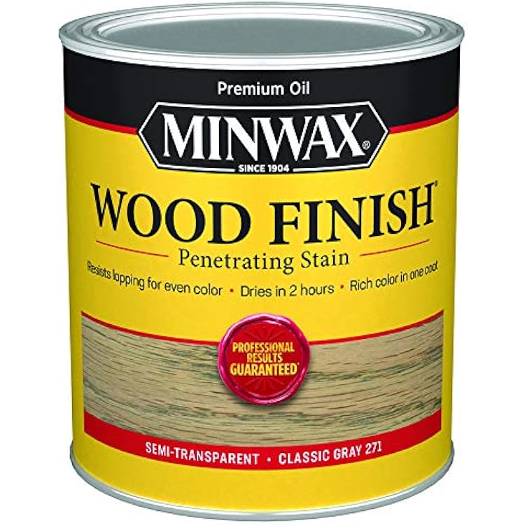 Minwax 1 qt 70048 Classic Gray 271 Wood Finish Oil-Based Wood Stain