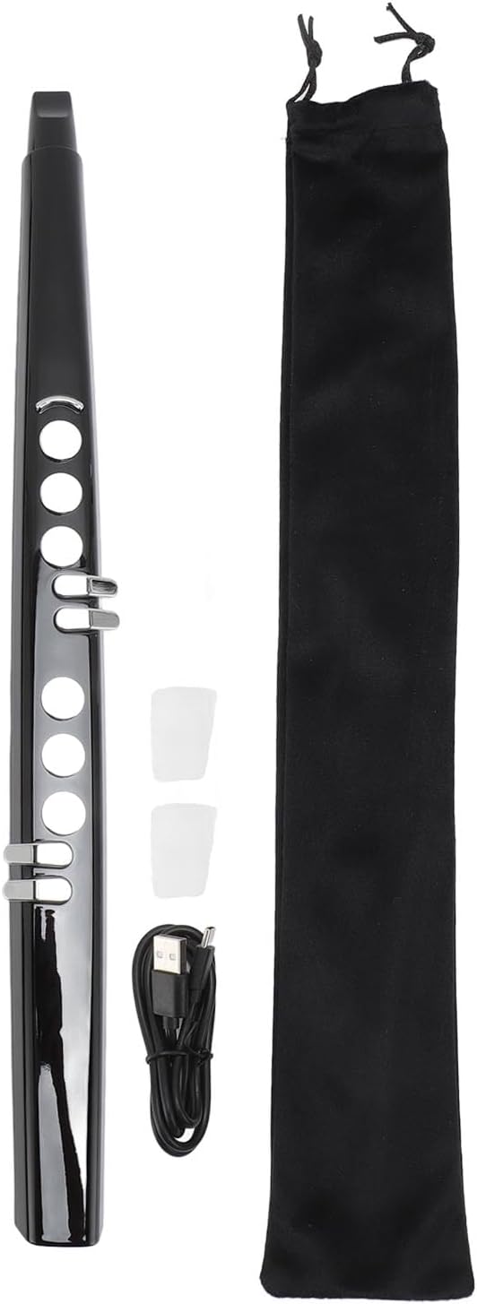 MIDI Electronic Saxophone, Mini Saxophone Digital Wind Instrument, Support 13 Pitch Adjustable Volume, 3 Blowing Sensitivity, for Beginners and Professional Performer