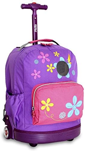 J World New York Daisy Rolling Backpack