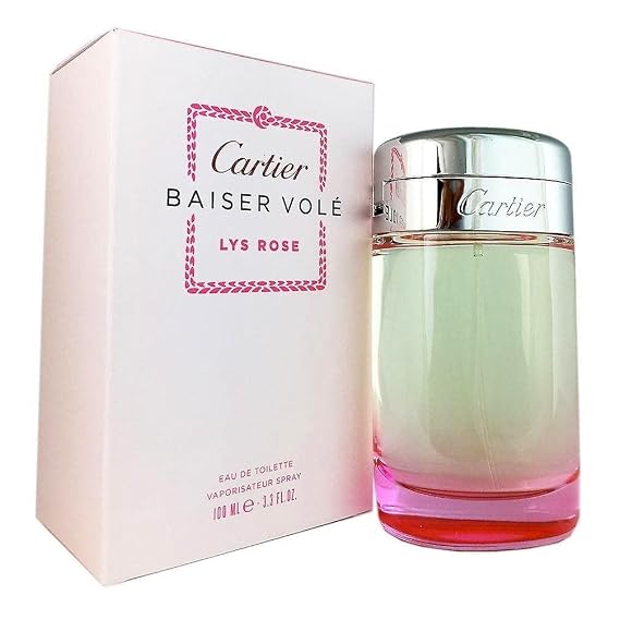 Cartier Baiser Vole Lys Rose Eau De Toilette Spray, 3.3 Ounce