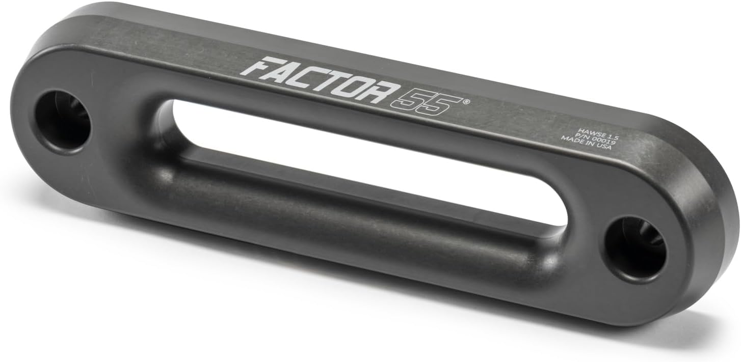 Factor 55 Hawse Fairlead for Synthetic Winch Rope, 1.5 Thickness - Gray