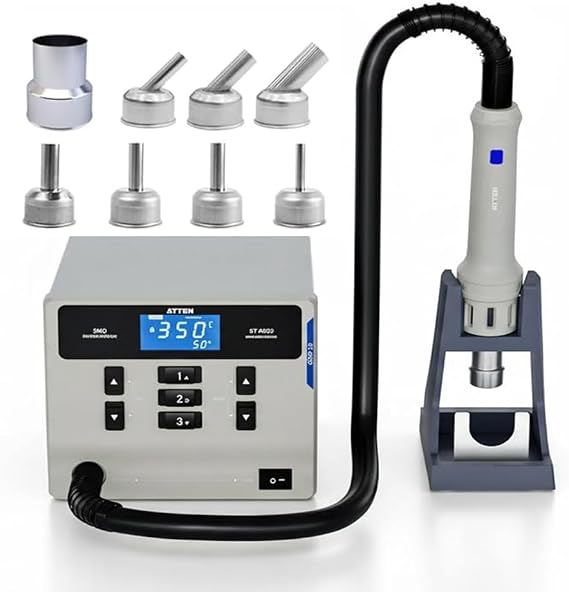 ATTEN ST-862D 1000W Hot Air Gun Soldering Station Digital Display BGA Rework Station Automatic Sleep Repair Tool, PCB Chip Soldering Repair Desoldering Station