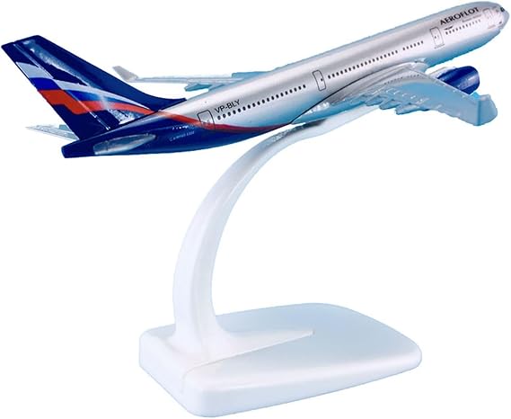 Miniature Scale 1 368 16cm Airplane Model Aircrafts Airbus A330-200 for Aeroflot Russian Airlines Plane Flying Toy Game Kits