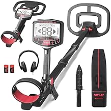PANCKY Metal Detector for Adults Professional, Collapsible All-Terrain Pinpointing IP68 Waterproof Gold Metal Detector Kit 27.2 to 51.2" Adjustable, 5 Modes, 10.55x8.35 Coil, Higher Accuracy, PK1098