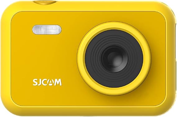 SJCAM FunCam Camera and Camera for Kids 1080p 12MP 2' HD Screen Frames and Funny Filters Snake and Tetris Games Auto Shutdown Timer Accelerated Shooting Yellow