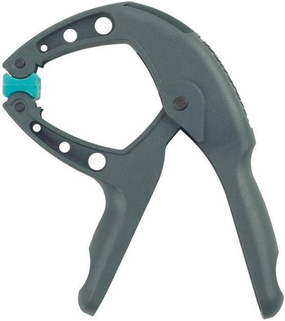 wolfcraft Ergo 30 Spring Clamp - Ergonomic Hand Clamp for Home Crafts | Angled handle for confined spaces, movable jaws for optimum grip, and effortless ergonomic design. Article No. 3625000