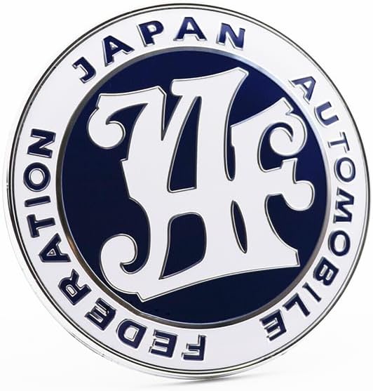 Japan Automobile Federation JDM JAF Purple Emblem Badge for Toyota Front Grille