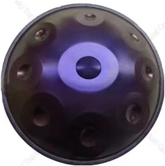 Hand Pandum Musical Instrument Hand Pandum Handpan Steel Drum 9 Tone 440Hz Standard Diameter 56cm with Soft Hand Pan Bag, 2 Hand Pan Mallets, Hand Pan Stand, Dust Free Cloth, Silver, Black, Blue, Purple, Gold Color : Purple