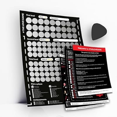 Scratch Off Poster with 169 Love Tasks - Date Night Ideas & Conversations