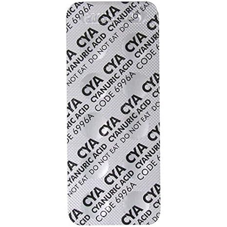 Lamotte- Cyanuric Acid Test Tablets Instrument Grade Strip of 10 Tabs