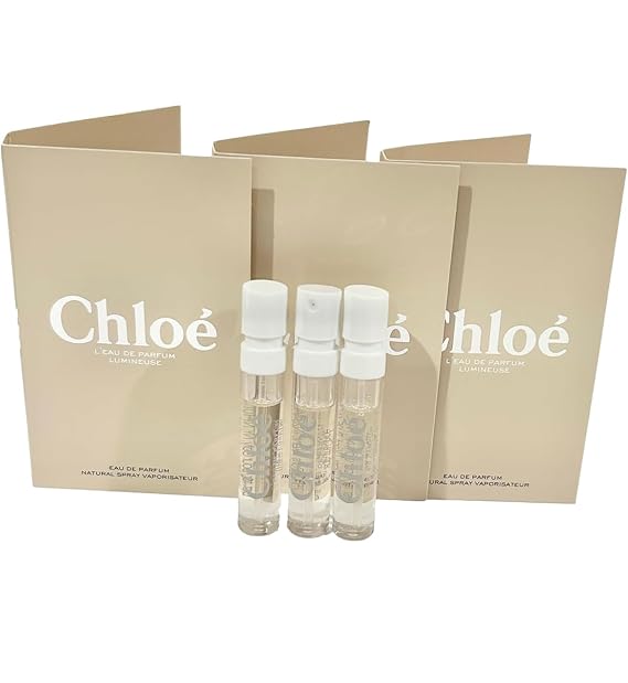 Chloe Sample Perfume L'eau De Parfum Lumineuse Sample Perfume WOMEN Spray 1.2 ml / 0.04 oz - set of 3