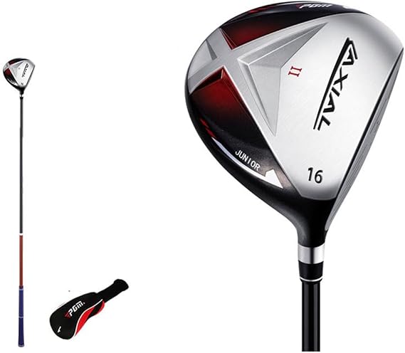 Golf Club Wood with Carbon Shaft Large Area #1W/Golf Hybrid Driver Wooden Fairway Wood Stick for Kids Boys Girls Beginners Golfing