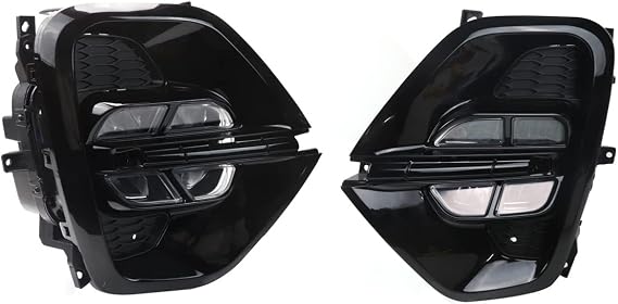 BAKUGO 2Pcs LED Daytime Running Light Front Bumper Light DRL Fog Lamp White for Kia Sportage KX5 2019 2020-Asia Model