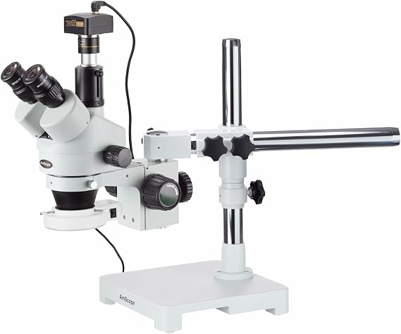 AmScope SM-3TZ-54S-8M Digital Professional Trinocular Stereo Zoom