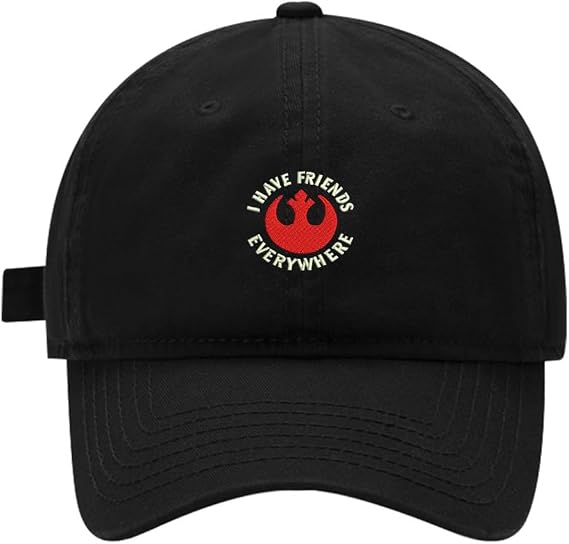 Baseball Cap - I Have Friends Everywhere Embroidered Washed Cotton Dad Hat Adjustable Unisex Cap
