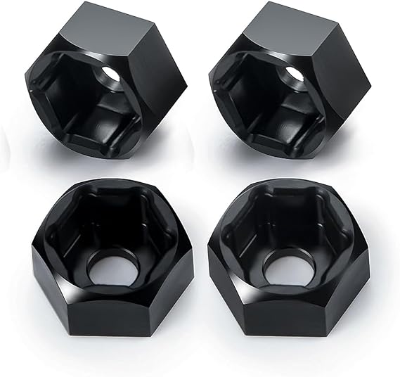 4 Pieces 5 mm to 7 mm Wheel Hex Hub Wheel Hub Adapter for WPL D12 1/10 RC Truck 1/24 SCX24 Cars Upgrade Parts