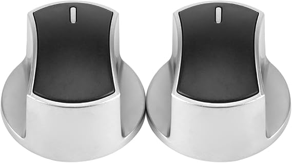 Universal Gas Stove Cooker Part,Control Knobs Replacement,Metal Rotary Switch,Fit, 2pcs Stove Knobs for Most Gas Stoves Bouton Four Bouton Four