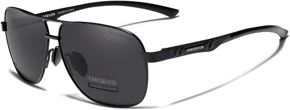 KINGSEVEN Brand Aluminum Magnesium Sunglasses Men's Polarized UV400 Driving Sunglasses Fishing