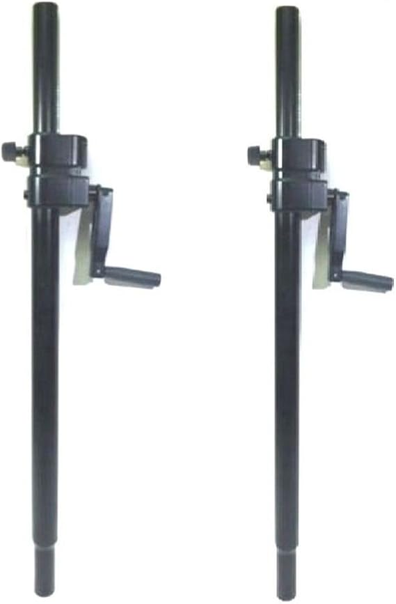 One (1) Pair LASE 101 Speaker Sub Pole Mount Crank System with folding hand crank.