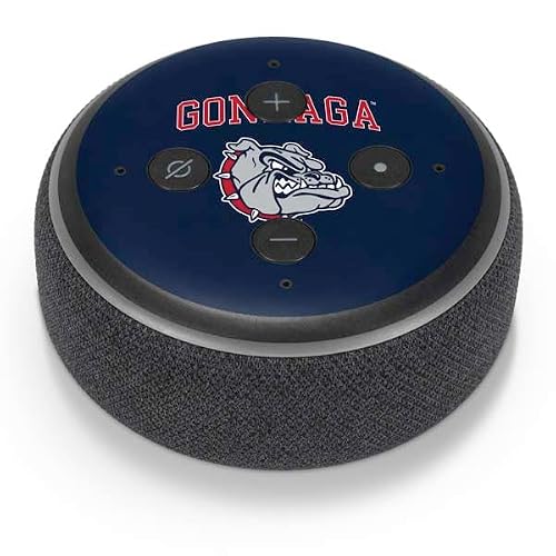 Skinit Decal Audio Skin Compatible with Amazon Echo Dot 3 - Officially Licensed Gonzaga University Bulldogs Design