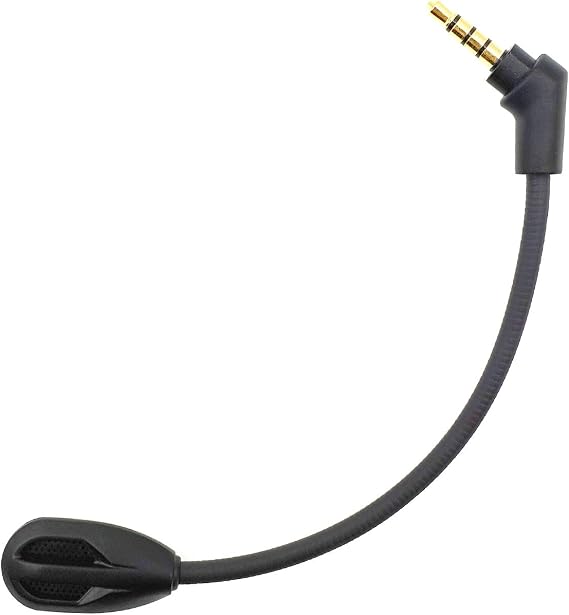 Detachable Microphone Mic Fits for Kingston HyperX Cloud Flight/Flight S for PS4 PS4 Pro Computer PC Gaming Headsets Noise Cancelling Replacement Mic 3.5mm Jack
