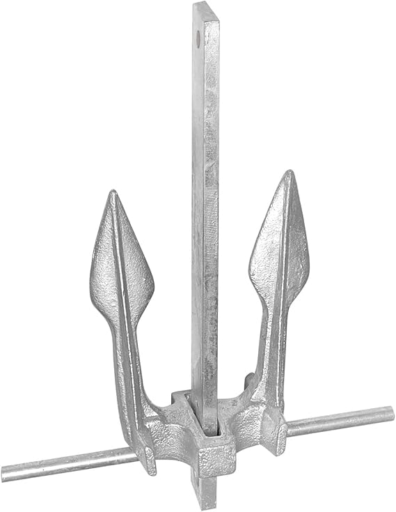 Kimpex Galvanized #8 Cast Iron Fluke Claw Anchor 15 lbs