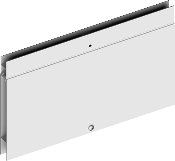 Hakuna Pets Medium White Glass Patio Pet Door V2 Top Extension