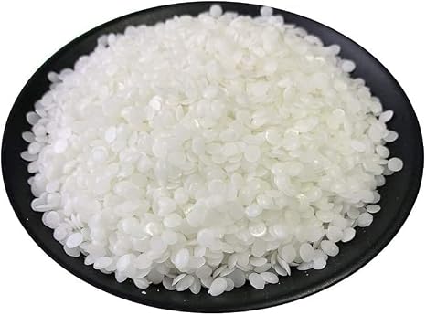White Beeswax Pellets, Beewax, White Wax, Easy Melt Beeswax Pastilles for DIY Candles Skin Care Lip Balm, CAS NO.: 8012-89-3(500g/17.6oz)