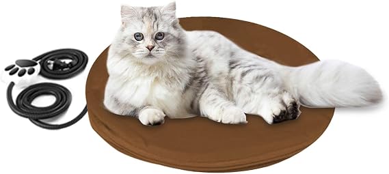 On/Off Switch Electric Pet Heating Pad for Cat Beds and Dog beds,D30 | with Chew Resistant Cord and Machine Washable Cover,Indoor Heated Pet Bed Warmer,for Cat Beds and Dog Beds
