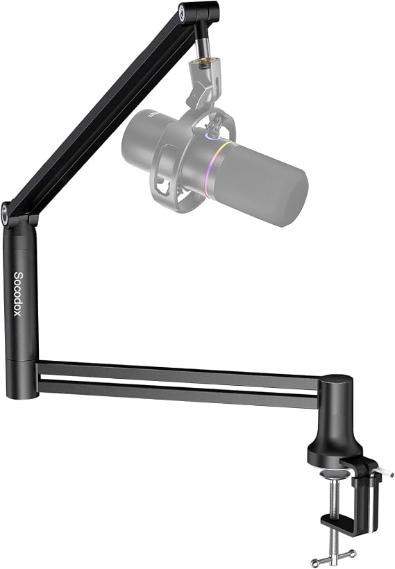 Low Profile Boom Arm Mic Stand for Blue Yeti