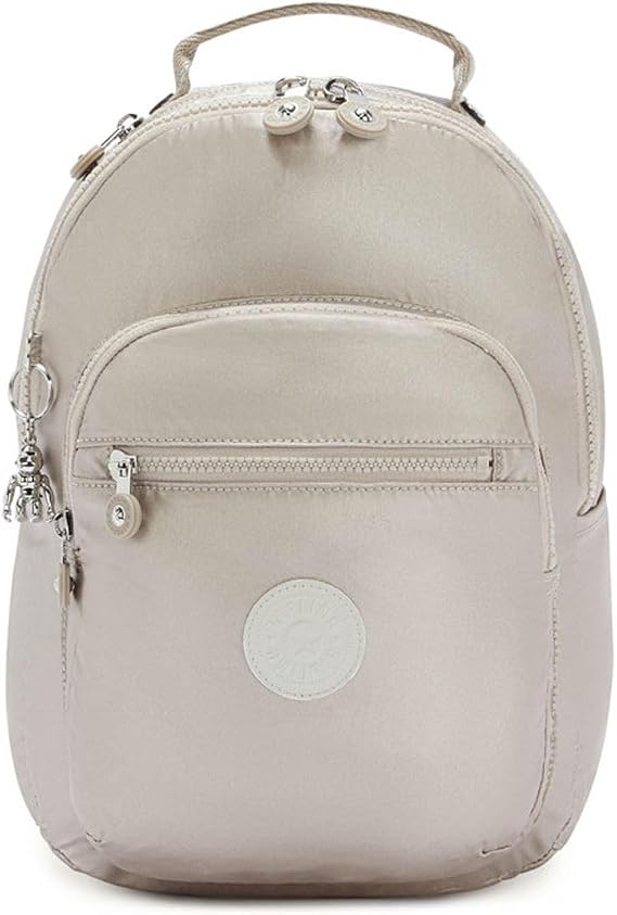 Kipling Seoul S Backpack Lightweight Laptop Tablet Travel Daypack, METALLIC GLOW