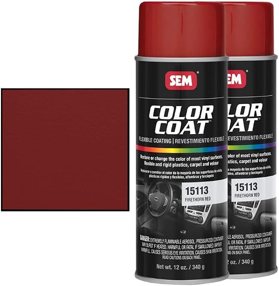 SEM 15113, Firethorn Red, Color Coat, Vinyl Paint (2)