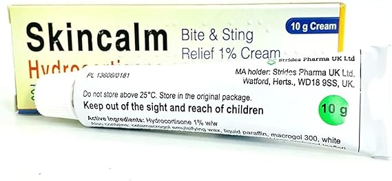 Skincalm Bite and Sting Relief 1% Cream, 10g