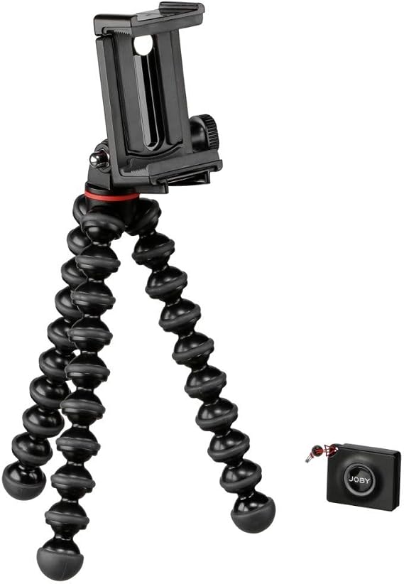 Joby GripTight Smartphone/Action Camera Flexible Tripod Stand Kit, Black/Charcoal, 10 Oz (JB01515)
