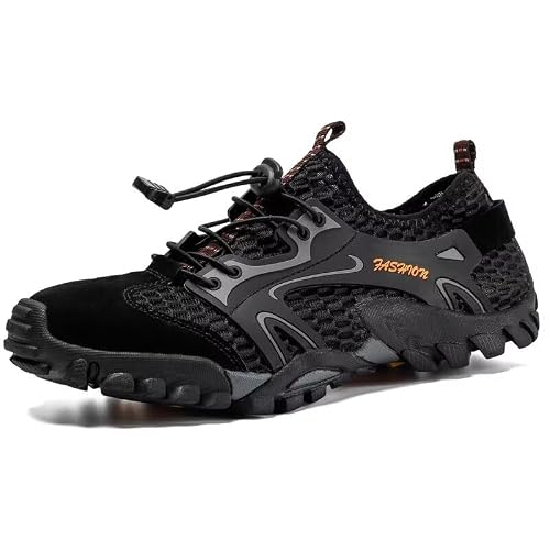 Mens Mesh Breathable Outdoor Hiking Sneakers Walking Footwear