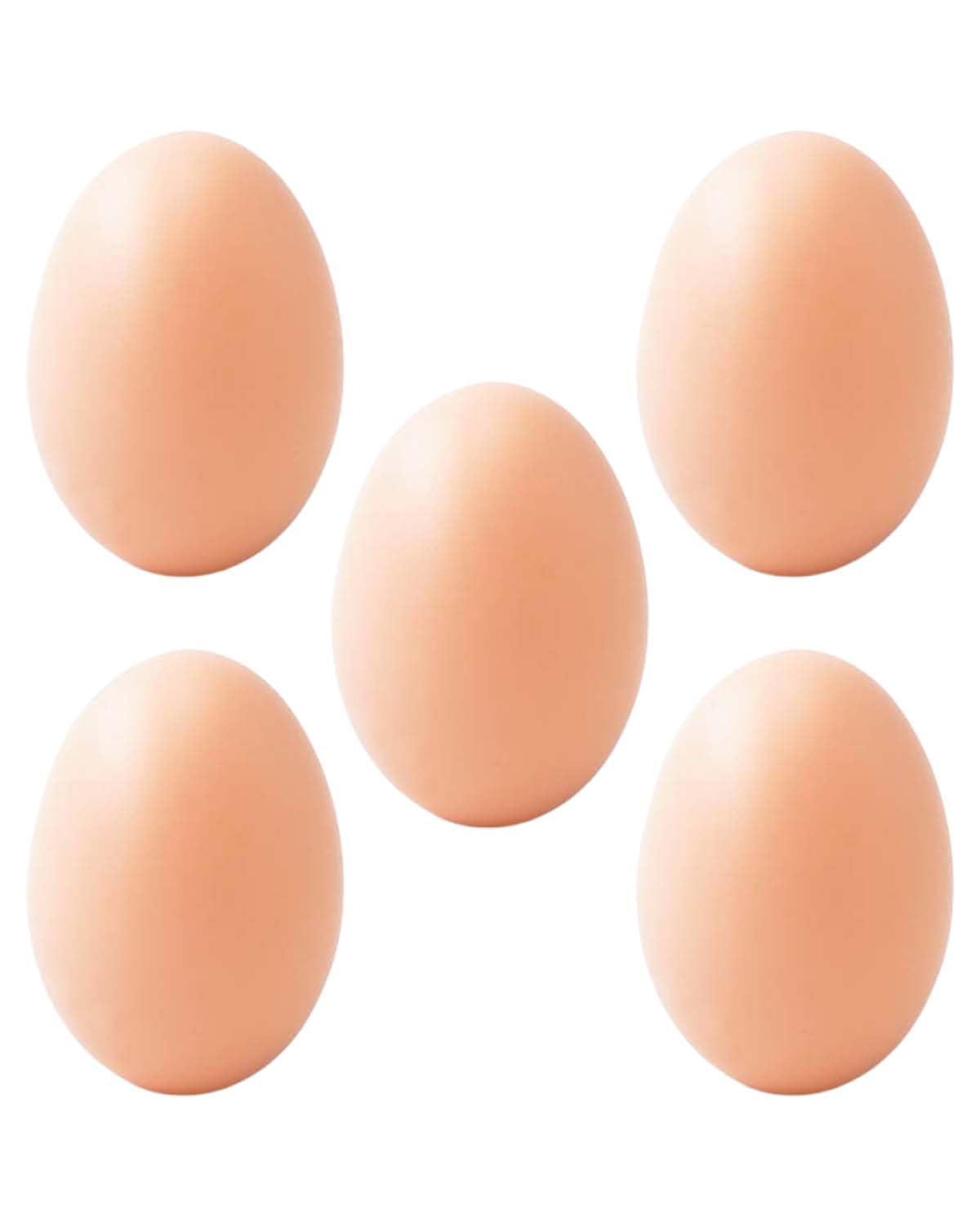 Pack of 5 Silicone Fake Eggs Artificial Eggs Simulation Fake Eggs Help Laying Eggs Poultry Nest Eggs DIY Painted Graffiti Eggs Easter