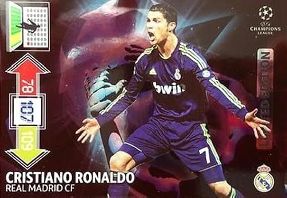 Adrenalyn XL 2012 2013 Update Cristiano Ronaldo Limited Edition Trading Card